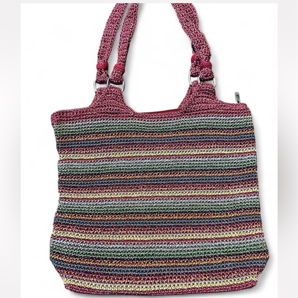 Multicolor Striped Women's Bag